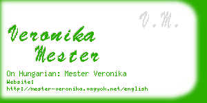 veronika mester business card